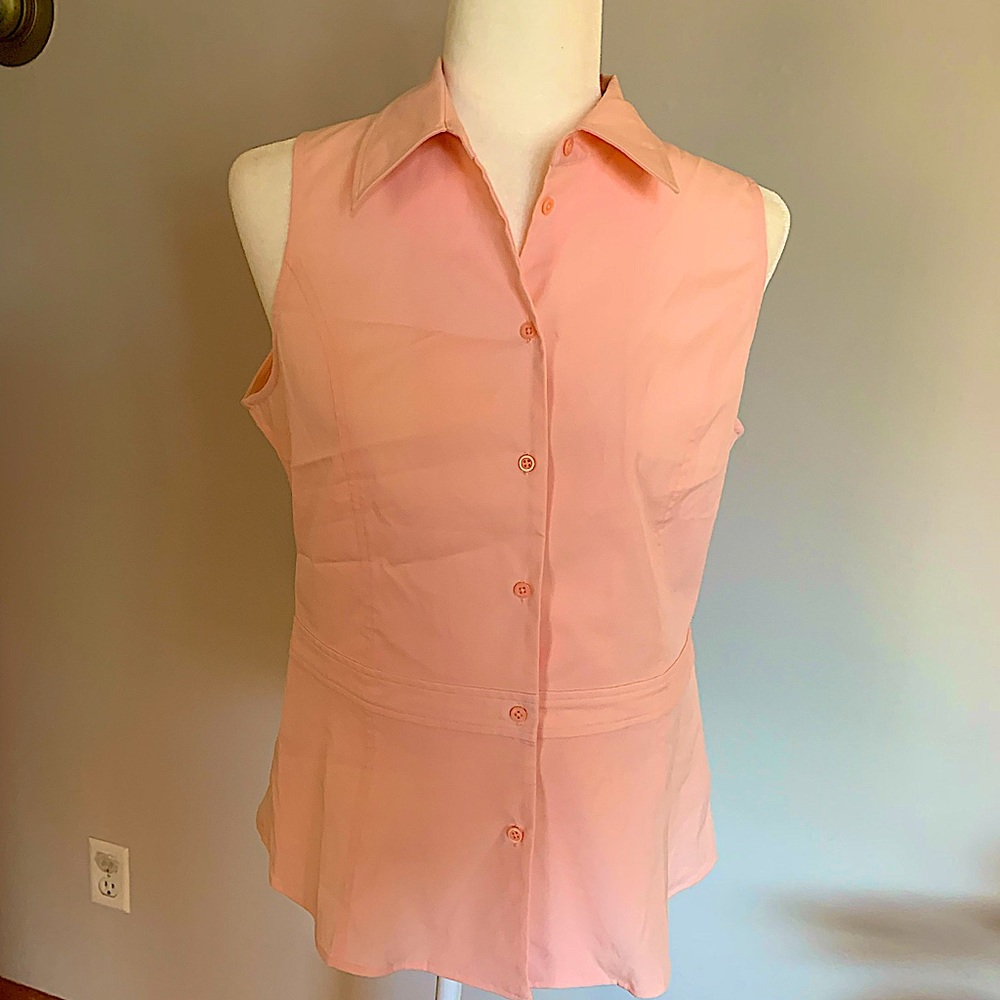 Blouse size 13/14 in peachy pink color